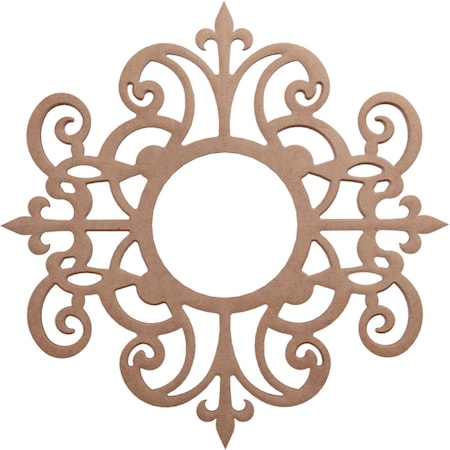 Ekena Millwork Dijon Wood Fretwork Pierced Ceiling Medallion, Wood (Paint Grade), 16"OD x 5 1/4"ID x 3/8"T CMWP16X16X0375DIMF